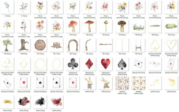 Kit Digital Alice Aquarela - Imagem 3