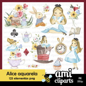 Kit Digital Alice Aquarela