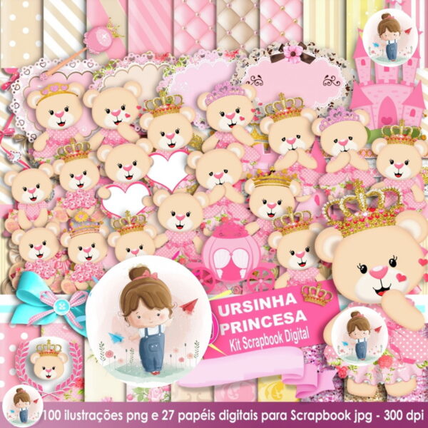 Kit Digital - Ursa Princesa