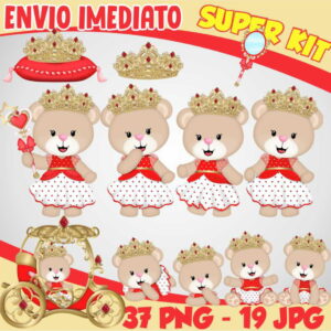 Kit Digital Ursinha Realeza