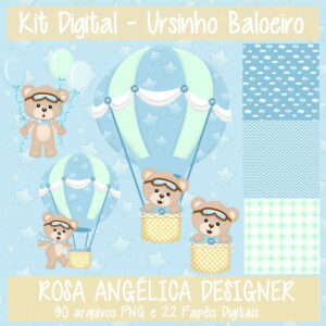 Kit Digital Ursinho Baloeiro