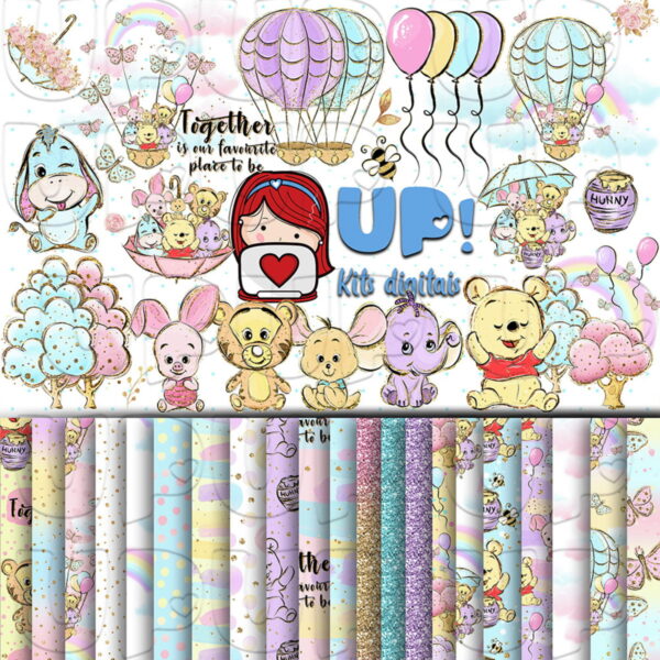 Kit Digital Ursinho Pooh