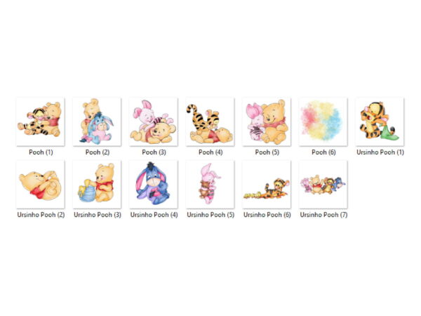 Kit Digital - Ursinho Pooh Aquarela 01 - Imagem 2