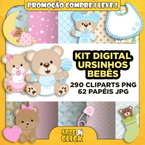 Kit Digital Ursinhos Bebês