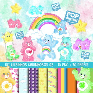 Kit Digital Ursinhos Carinhosos 02 Aquarela