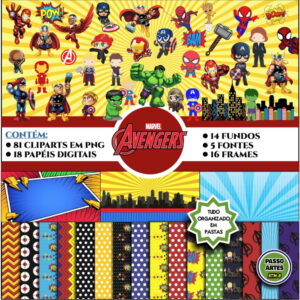 Kit Digital VINGADORES CUTE
