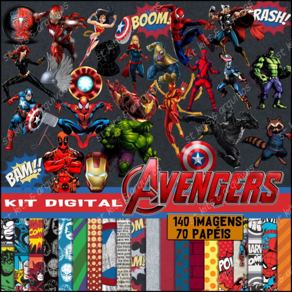 Kit Digital Vingadores