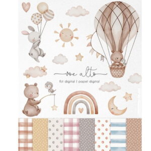 Kit Digital Voe Alto Aquarela