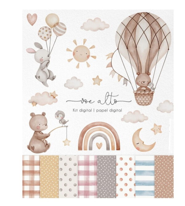 Kit Digital Voe Alto Aquarela