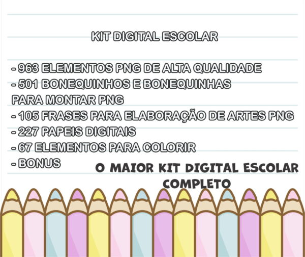 Kit Digital Volta as Aulas Completo Arquivo Png - Imagem 2