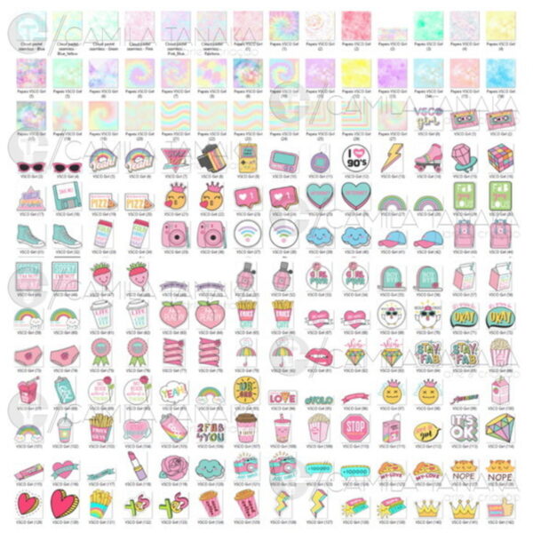 Kit Digital Vsco Girl Tie Dye 2 (pague 1 Leve 3) - Image 2