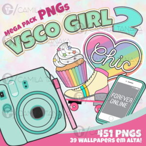 Kit Digital Vsco Girl Tie Dye 2 (pague 1 Leve 3)