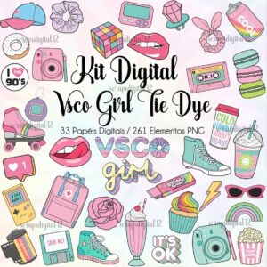 Kit Digital - Vsco Girl Tie Dye
