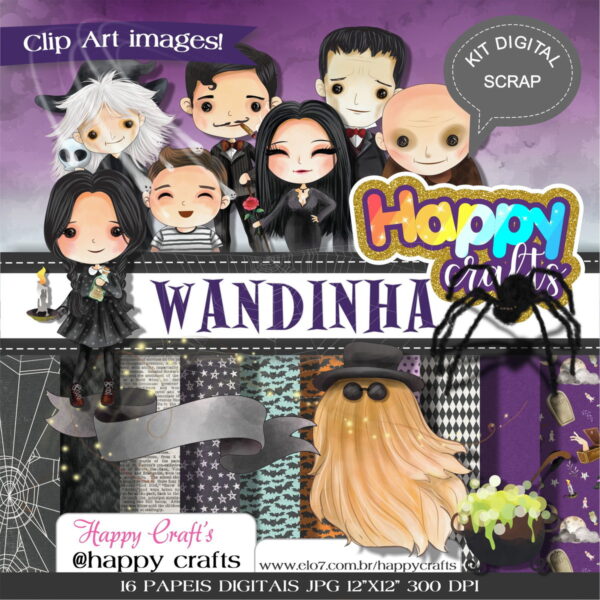 Kit Digital Wandinha 3