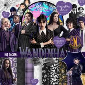 Kit Digital Wandinha Addams #208