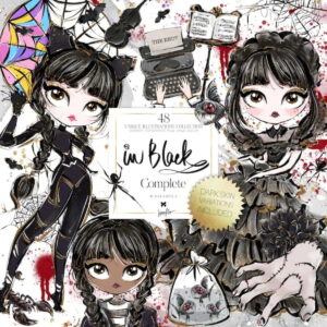 Kit Digital Wandinha Addams #229