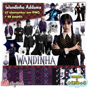 Kit Digital Wandinha Addams