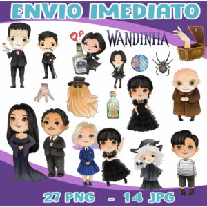 Kit Digital Wandinha Aquarela