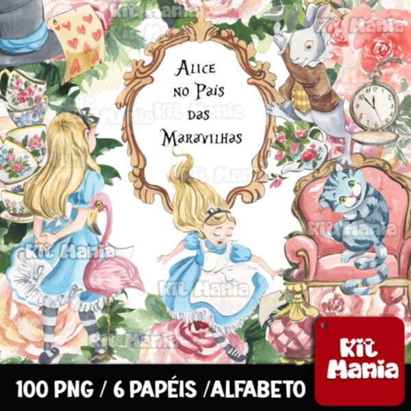 Kit Digital Alice Aquarela