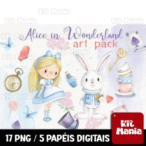 Kit Digital Alice Aquarela