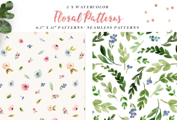 Kit PREMIUM Aquarela Floral Watercolor Romantic PNG C.19 - Imagem 5