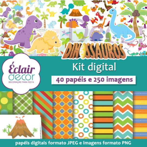 Kit Digital DINOSSAUROS