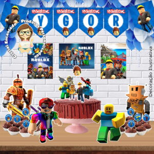 KIT SÓ UM BOLINHO ROBLOX MENINO - ARQUIVO DIGITAL