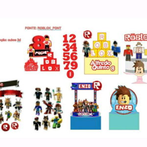 Kit Topo Roblox + 4 Arquivos a Sua Escolha