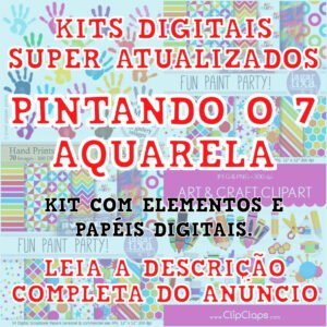 Kits Digitais - Pintando o 7 / Aquarela