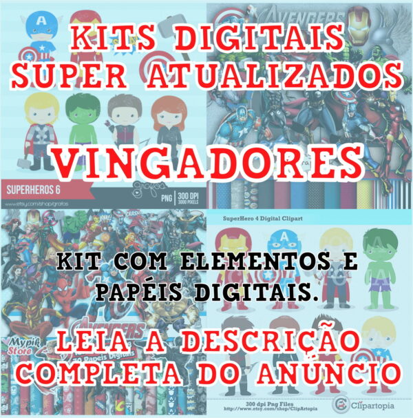 Kits Digitais - Vingadores