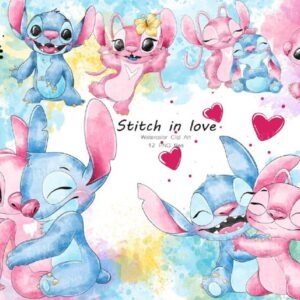 Lilo Stitch Aquarela Digital