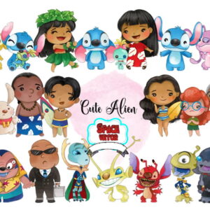 Lilo & Stitch Aquarela Kit Digital Compre 1 Leve 3