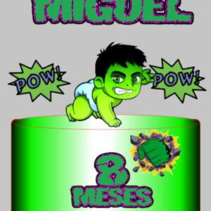 M136 - Topo de Bolo Hulk Baby