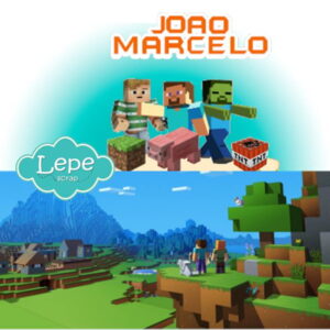 M164 - Minecraft com Faixa para Acetato