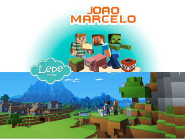 M164 - Minecraft com Faixa para Acetato