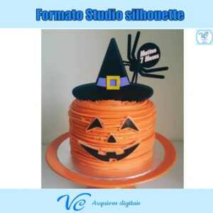 M39- ARQUIVO TOPO DE BOLO HALLOWEEN ABOBORA CAMADAS