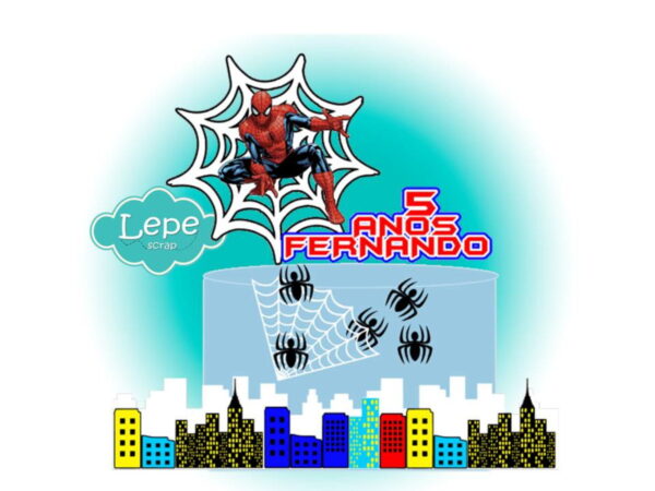 M84 - Topo de bolo Homem aranha - 3 modelos - Image 3