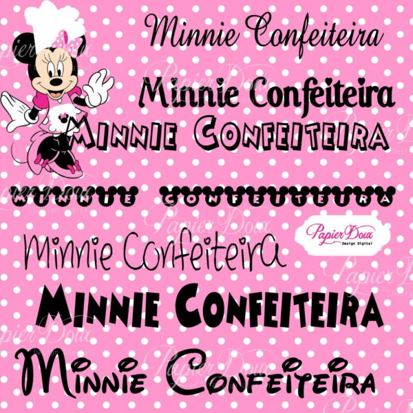 Kit Digital Minnie Confeiteira - Imagem 5