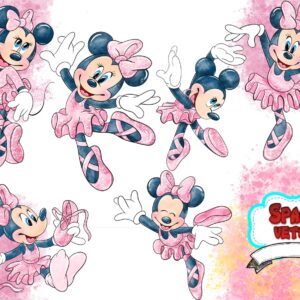 Minnie Bailarina Aquarela ,kit Digital Compre 1 Leve 3