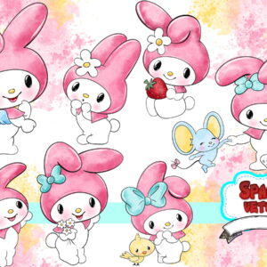My Melody Aquarela ,kit Digital Compre 1 Leve 3