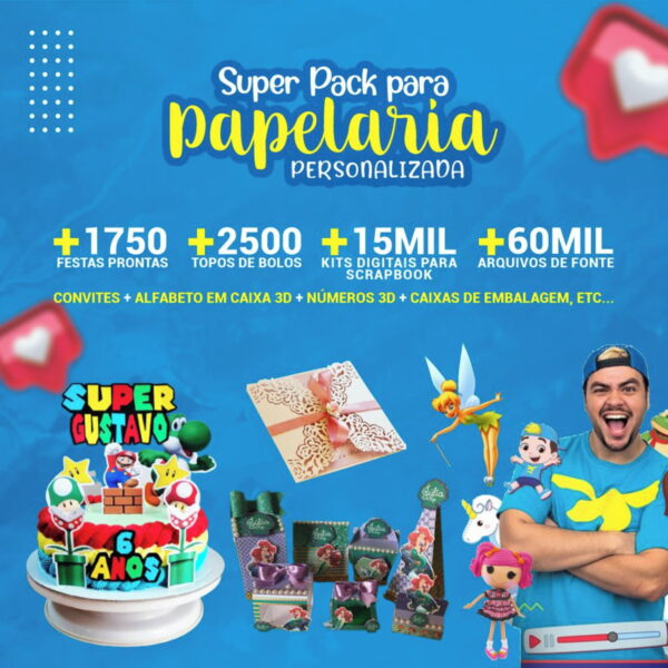 PACK DIGITAL ARQUIVO DE CORTE E TOPO DE BOLO