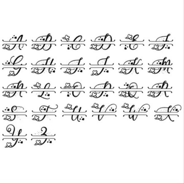 Pack Monogramas para Balão Bubble - Arquivo Digital Studio - Image 2