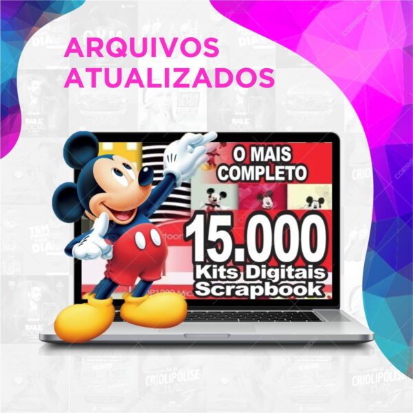 Pacote Pack 15 Mil Kits Digitais Scrapbook Papel Digital - Imagem 2