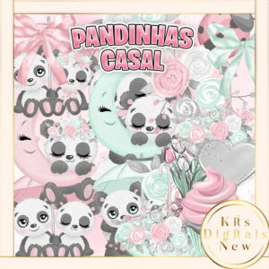 Pandinha Panda Aquarela Kit Digital