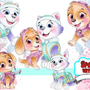 Patrulha Rosa Aquarela Kit Digital Compre 1 Leve 3