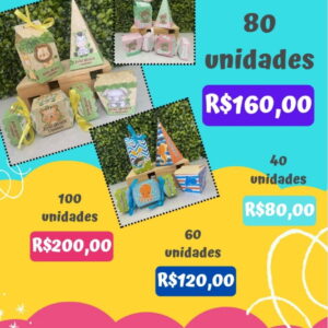 Pegue e Monte 80 Personalizados Mini - Consulte o Seu Tema