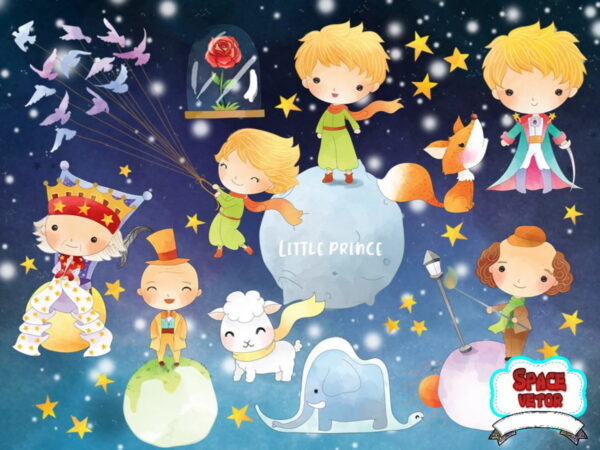 Pequeno Principe Aquarela Kit Digital Compre 1 Leve 3 - Imagem 2