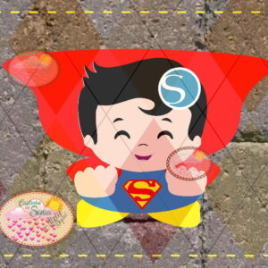 PERSONAGEM SUPER HOMEM CUTE EM Camadas - 1438 STUDIO