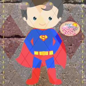 PERSONAGEM SUPER HOMEM CUTE EM Camadas - 1519 STUDIO