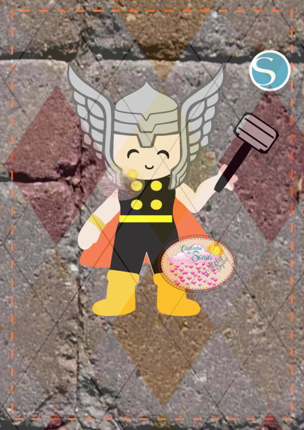 PERSONAGEM THOR - CAMADAS - 1439 STUDIO